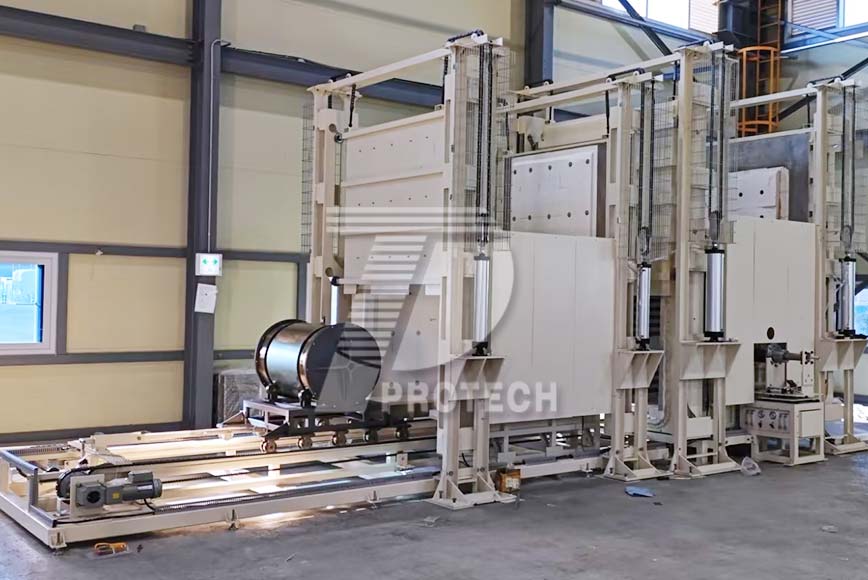 Industrial atmosphere trolley furnaces help major South Korean companies sinter battery thin film materials.